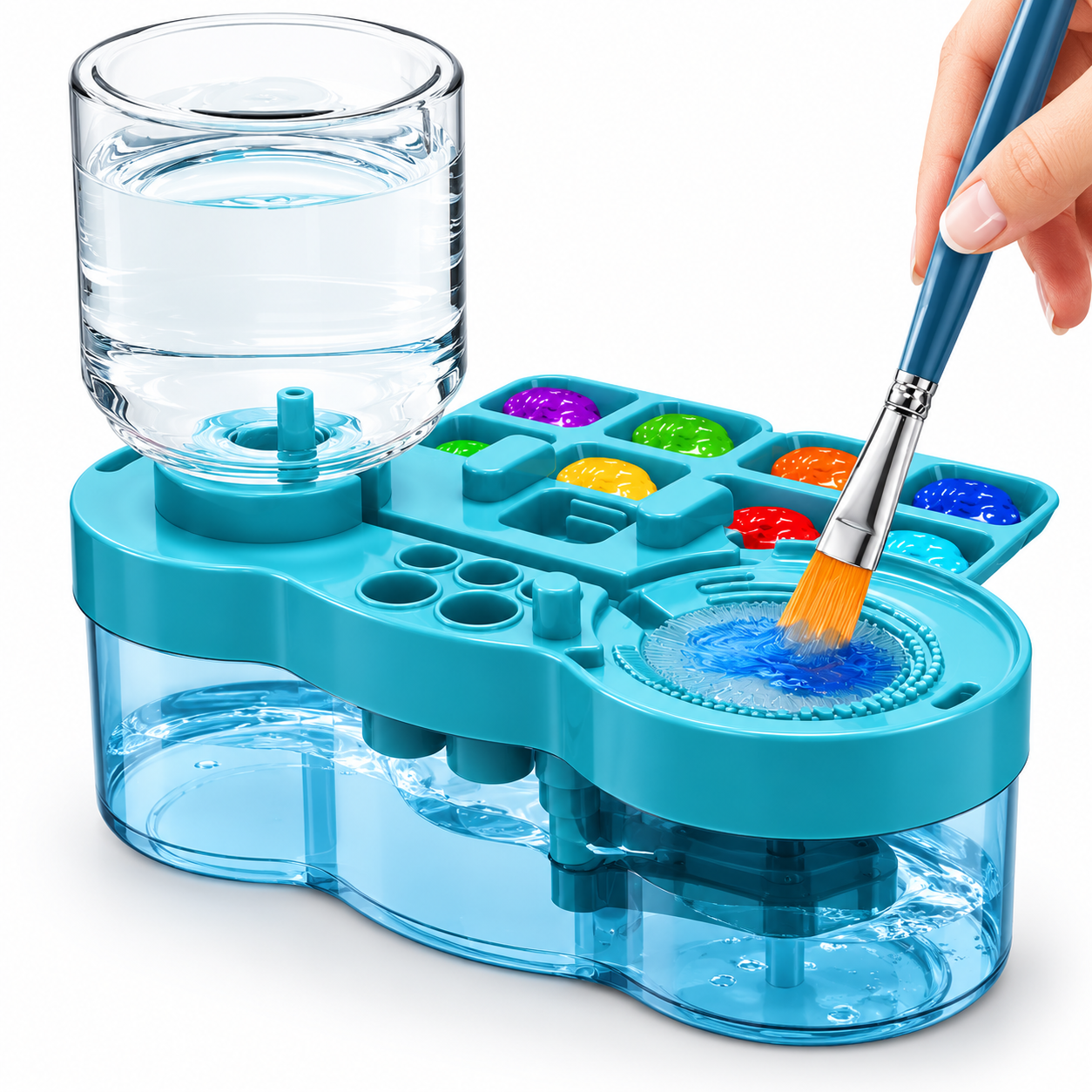 Limpiador de Brochas con Depósito de Agua